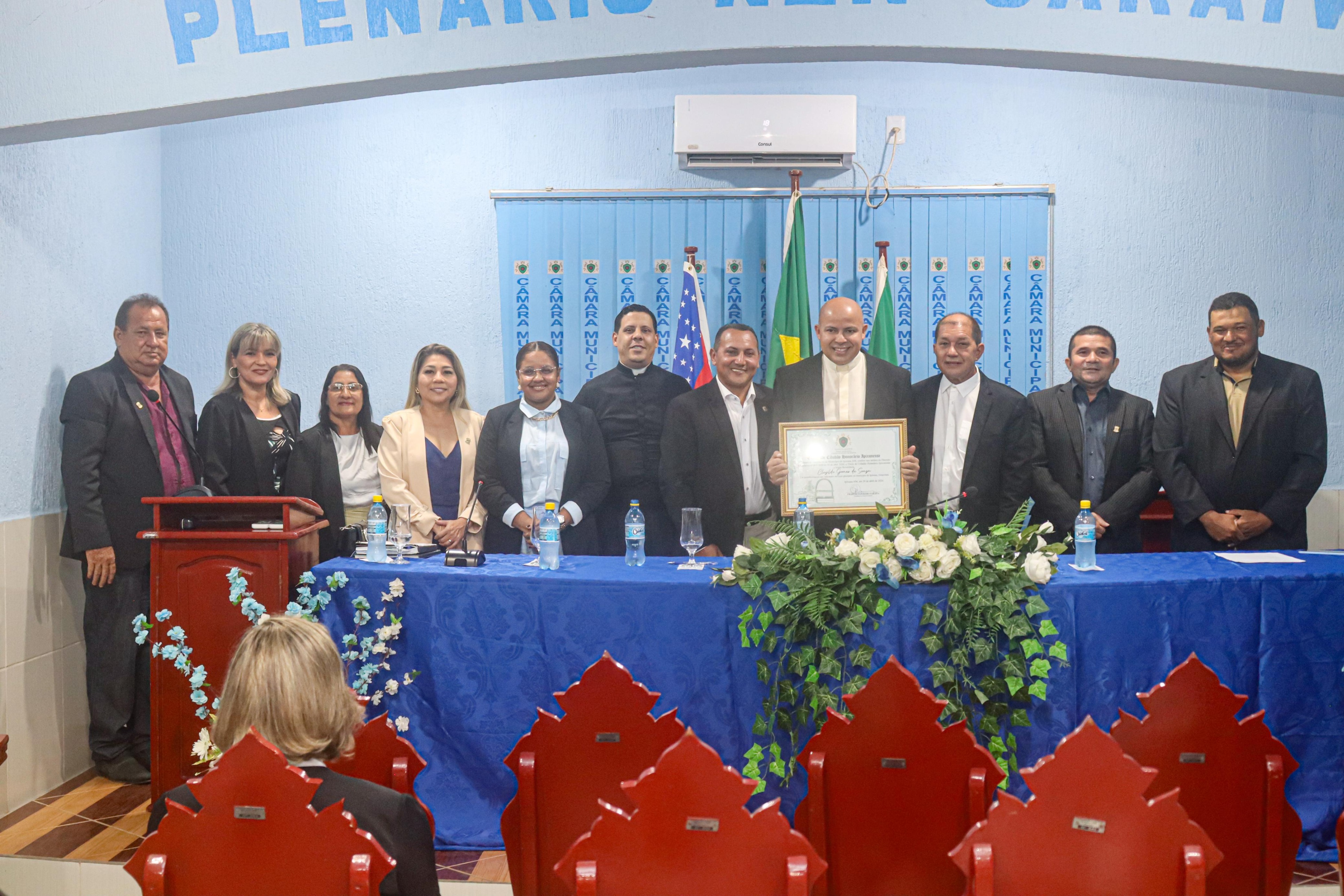 Câmara Municipal de Ipixuna concede Título de Cidadão Honorário Ipixunense ao Padre Clezildo Gomes de Souza