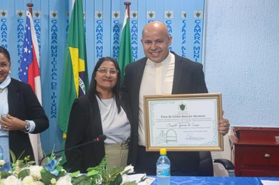 Câmara Municipal de Ipixuna concede Título de Cidadão Honorário Ipixunense ao Padre Clezildo Gomes de Souza